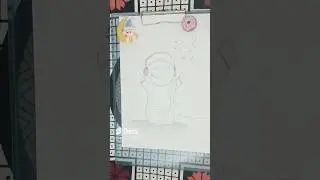Drawing a cute cartoon| #ytshorts #art #drawing #pencilsketch #sketch