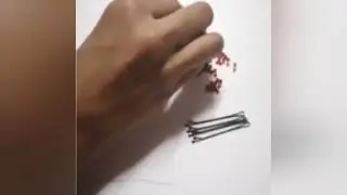 Dry stylish  pearl pins