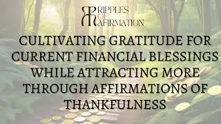 Cultivating gratitude for current financial blessings through affirmations of thankfulness