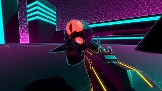 Syntwave retro FPS test - C++/Vulkan Game engine
