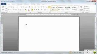 Microsoft Word 2010 Interface - environment - Tutorial 1