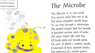 The Microbe Poem in Hindi by Hilaire Belloc | Gems English Silver Jubilee edition class 8