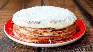 БЛИННЫЙ ТОРТ на сковороде ЗА 30 МИНУТ ОЧЕНЬ ВКУСНЫЙ МЕДОВИК | Katya BivKen-ШЕФ