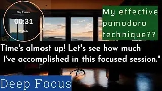 Boost Your Productivity With The Pomodoro Study Technique: Study Alongside Me With A Pomodoro Timer!