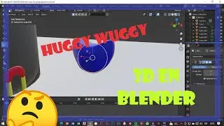 Como Hacer cara de Poppy Playtime 3d en Blender / PARTE 1