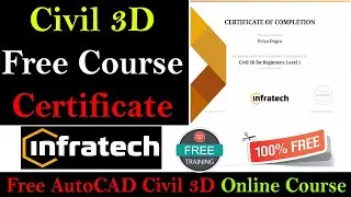 AutoCAD Civil 3D Online Course With Free Certificate - AutoCAD 3D Civil Online Certificate Course