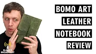 Bomo Art Full Leather Bound Notebook Review 4K