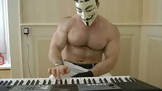Ninja Tyler Muscle Huge Teen Bodybuilder Studying Piano Pt 2