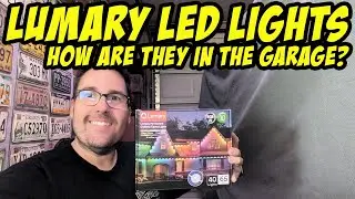 Lumary smart LED Strip Lights in the garage - unboxing, install, and test
