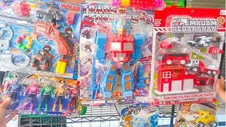 ROBOT POWER RENGERS, ROBOT TRANSFORMERS,MAINAN TEMBAKAN POLISI, TRUK PEMADAM, TRUK KONTRUKSI, MOTOR