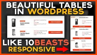 How to Make Beautiful Product Tables in WordpressLike 10Beasts - Part 1/2