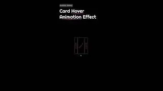 Amazing Card Hover Effect Using HTLM & CSS | 