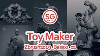 Introdução básico do Zbrush2019 #02/03 - Toy Maker - Criação de figura de ação
