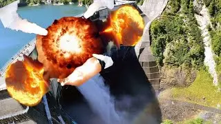 Ukraine power station sabotage EXPLOSION