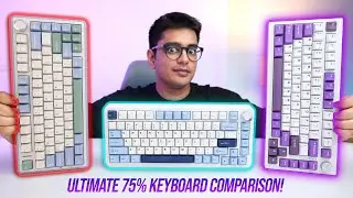 Ajazz AK820 Max Plus vs. Aula F75 vs. Kreo Swarm: Best 75% Keyboard Comparison!