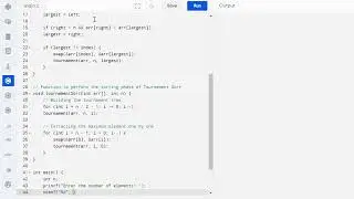C Program to Implement Tournament Sort || Tournament Sort Code in C || Coding Guide for Beginners