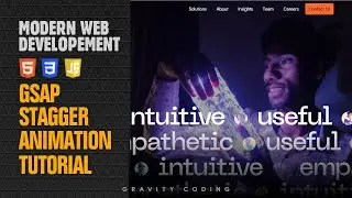 🧑‍💻 Create a Wave Effect with Staggers and GSAP | HTML, CSS & JS Tutorial