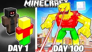 I Survived 100 Days as WEIRD STRICT DAD in HARDCORE Minecraft!