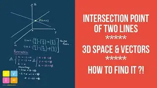 Intersection of Two Lines in 3D Space | Intersecting Lines