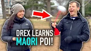 Drex Learns Maori Poi Dance!