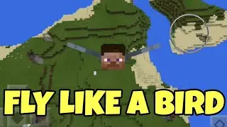 MORPH INTO A BIRD IN MCPE // minecraft pe trick [Minecraft PE 1.1.3]
