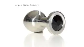Deluxe Butt Plug massiv Edelstahl large, by Lumunu passion products