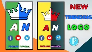 ✓ how to make trending logo in pixellab || logo design tutorial || @LahiruLakshan9