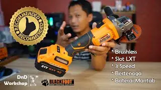 Gerinda Baterai Terbaik di Harga 700 ribuan - Blackfoot 4 Inch Cordless Brushless Angle Grinder