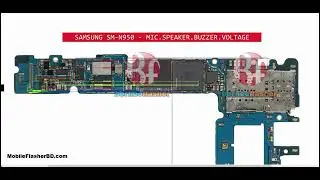Samsung Galaxy Note 8 SM-N950 MIC SPK Buzzer Problem Repair All Supply Line Jumper Ways