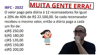 PORCENTAGEM - PROIBIDO ERRAR NA TUA PROVA | CONCURSO PÚBLICO