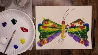 The Hungry Caterpillar - Eric Carle - Acrylic print painting and story time! Virtual McArt