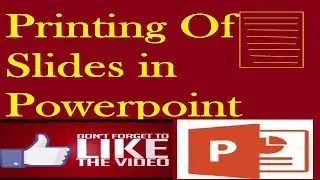 How to print slides handout in PowerPoint on one page in Hindi Urdu lesson 39