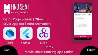 Flutter Tutorial: Movie Booking App | Detail Page & Fixes | Animation | Flutter | Speed Code |Part 7
