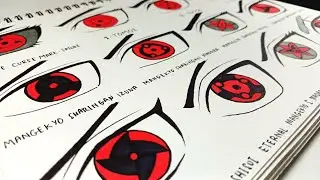 I'm draw All SHARINGAN EYES in Naruto Shipuden ll How to draw sharingan eye