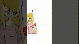 Как я училась рисовать в ibisPaint X (простите меня;_;)