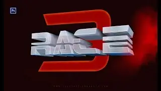 Race 3 Movie Logo | How to make 3D logo in Photoshop CC by Ju Joy Design Bangla