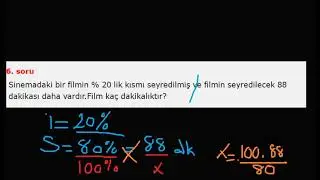 Yüzde Problemleri : soru ve çözümleri: Çözümlü sorular