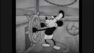 Steamboat Willie 1928 Mickey and Minnie Mouse first appearances  Public Domain animation HAPPY PUBLI