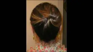 Quick Hair Trick: Updo without any hair ties, clips, & pins!