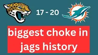 Jaguars CHOKE vs. Dolphins, Lose 20-17 | Week 1 Reaction