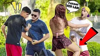 HIRSIZ GİBİ İNSANLARI TROLLEMEK 3 !!( KIZ DİZ ATTI !!)- SOSYAL DENEY