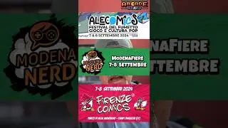 Primo weekend di settembre saremo in 3 fiere contemporaneamente! A quale ci vedremo? #arcadestory