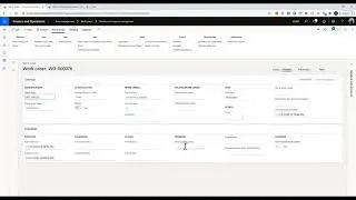 Work Orders Using Asset Management Module In Microsoft D365 SCM