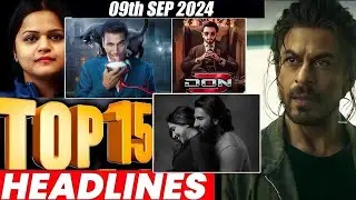Top 15 Big News of Bollywood | 9th SEPTEMBER 2024 | Salman Khan , Ramayana, Sunny Deol, Amir Khan