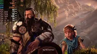 RX 7600 + Ryzen 7 5800X - Horizon Zero Dawn Remastered - 1080p low settings