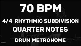 Quarter Notes | Drum Metronome Loop | 70 BPM