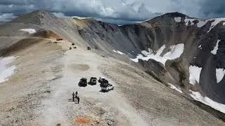 Imogene Pass - Peak 360 drone view