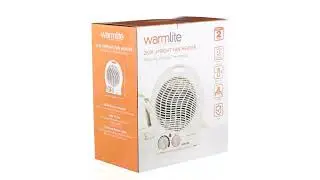 Warmlite WL44002 Thermo Fan Heater with 2 Heat Settings and Overheat Protection,