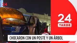 Pareja detenida tras persecución en Santiago: les encontraron espejos robados | 24 Horas TVN