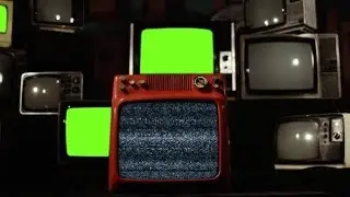 Tvs Green Screen Working Bad. Zoom In. | Stock Footage - Videohive